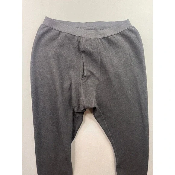 Patagonia Capilene Fleece Base Layer Pants Mens Large Black Made in USA Thermal - Picture 2 of 7